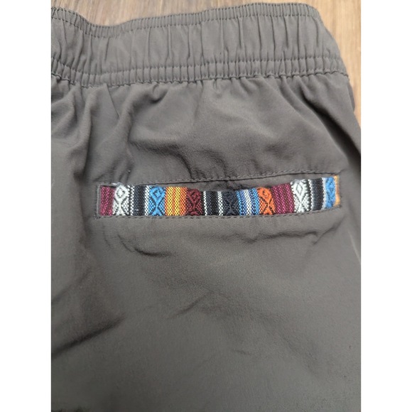 Wowie Shorts Medium Gray Nomad 3.0 Drawstring Aztec Lined Beach Performance - Picture 8 of 13